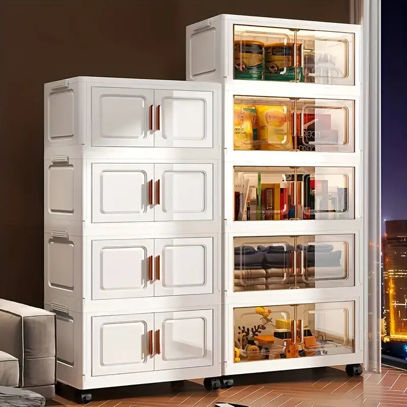Conjunto de 5 Caixas Organizadoras com Design Moderno com Rodinhas
