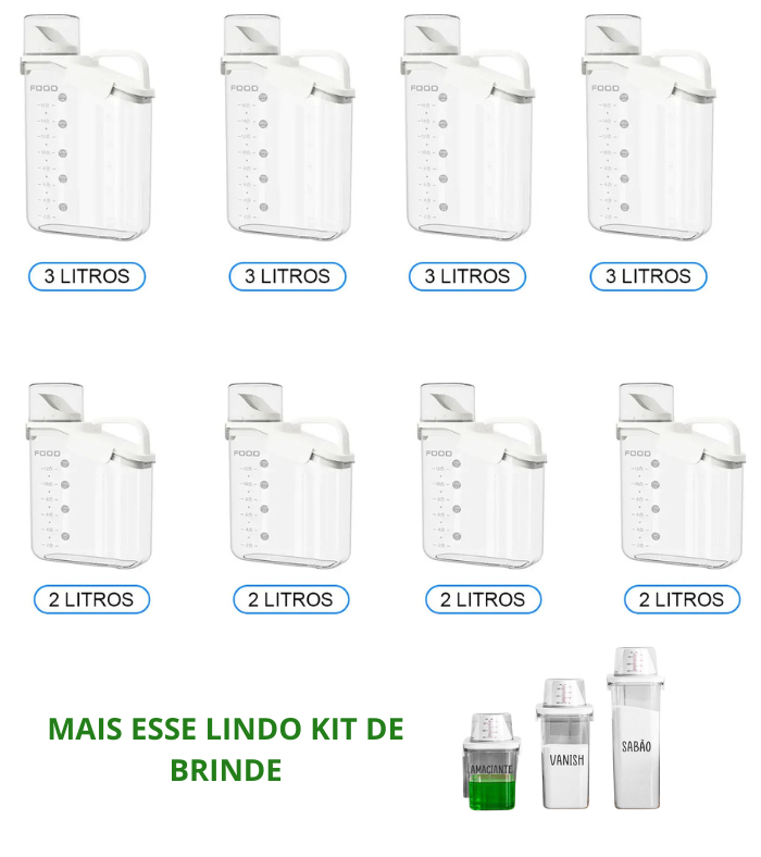 Dispenser MultiSmart™ – Organização inteligente para sua cozinha e lavanderia