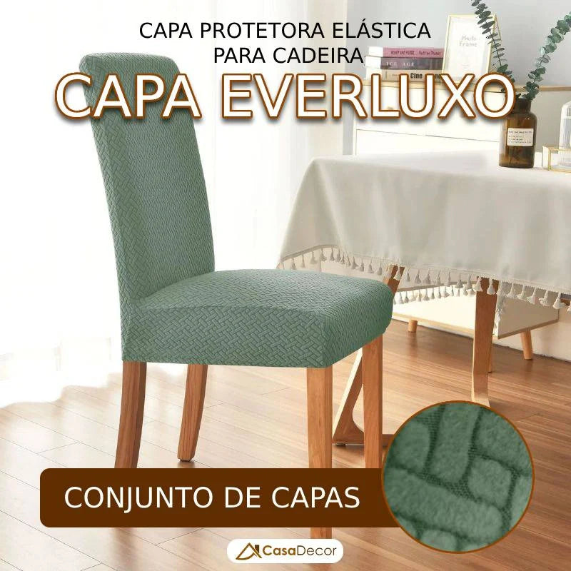 Conjunto de Capa Protetora Elástica para Cadeira EverLuxo Universal