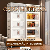 Conjunto de 5 Caixas Organizadoras com Design Moderno com Rodinhas