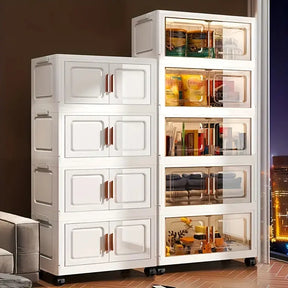 Conjunto de 5 Caixas Organizadoras com Design Moderno com Rodinhas