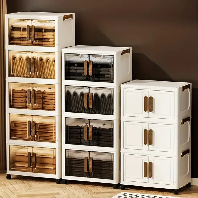 Conjunto de 5 Caixas Organizadoras com Design Moderno com Rodinhas