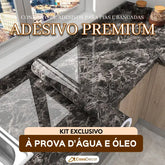 Conjunto de Adesivos Com Textura  Para Pias e Bancadas a Prova D'água e Óleo | 40x500cm