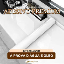 Conjunto de Adesivos Com Textura  Para Pias e Bancadas a Prova D'água e Óleo | 40x500cm