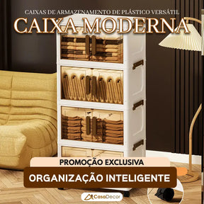 Conjunto de 5 Caixas Organizadoras com Design Moderno com Rodinhas