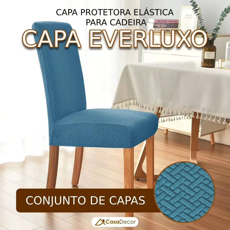 Conjunto de Capa Protetora Elástica para Cadeira EverLuxo Universal