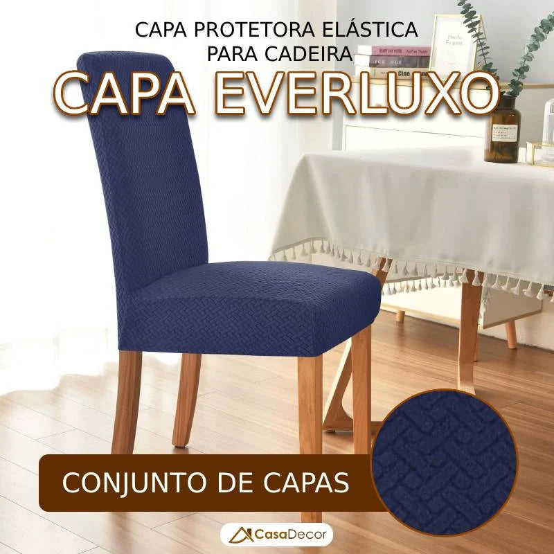 Conjunto de Capa Protetora Elástica para Cadeira EverLuxo Universal