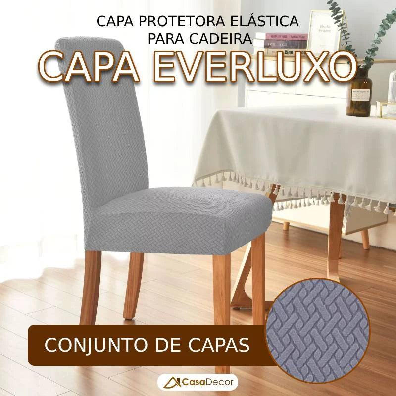 Conjunto de Capa Protetora Elástica para Cadeira EverLuxo Universal