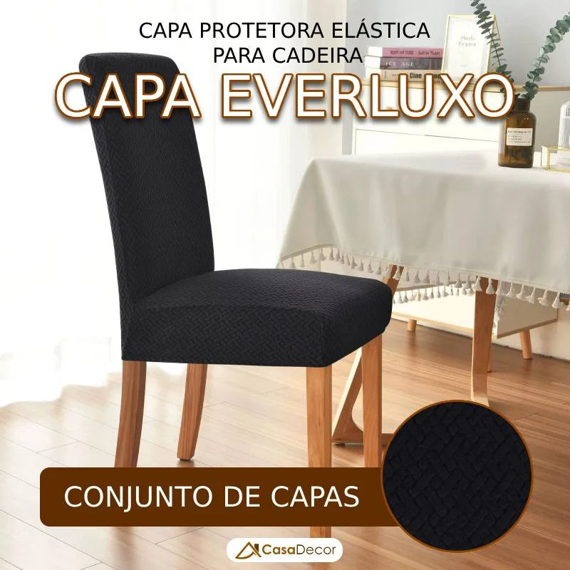 Conjunto de Capa Protetora Elástica para Cadeira EverLuxo Universal