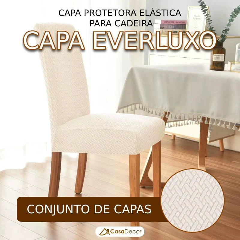 Conjunto de Capa Protetora Elástica para Cadeira EverLuxo Universal