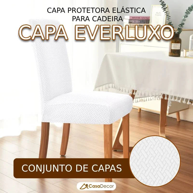 Conjunto de Capa Protetora Elástica para Cadeira EverLuxo Universal